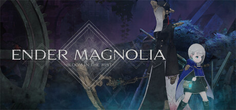 ENDER MAGNOLIA: Bloom in the Mist PC game cover featuring Lilac and the Land of Fumes.